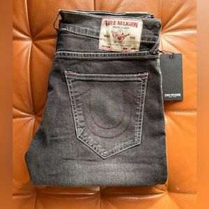 True Religion Men's Black Denim Jeans with Signature Stitching(brand new)